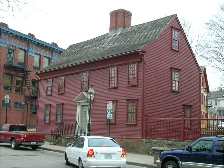 A residential example of architectural style of the early Newport settlement is Wanton-Lyman-Hazard House. Built in 1697.