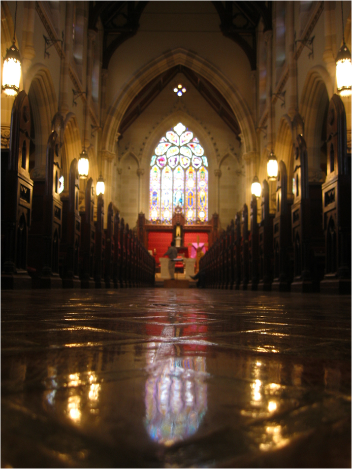 Religious Gothic Revival style architecture, St. Mary's Church, Newport, RI, Patrick Keeley