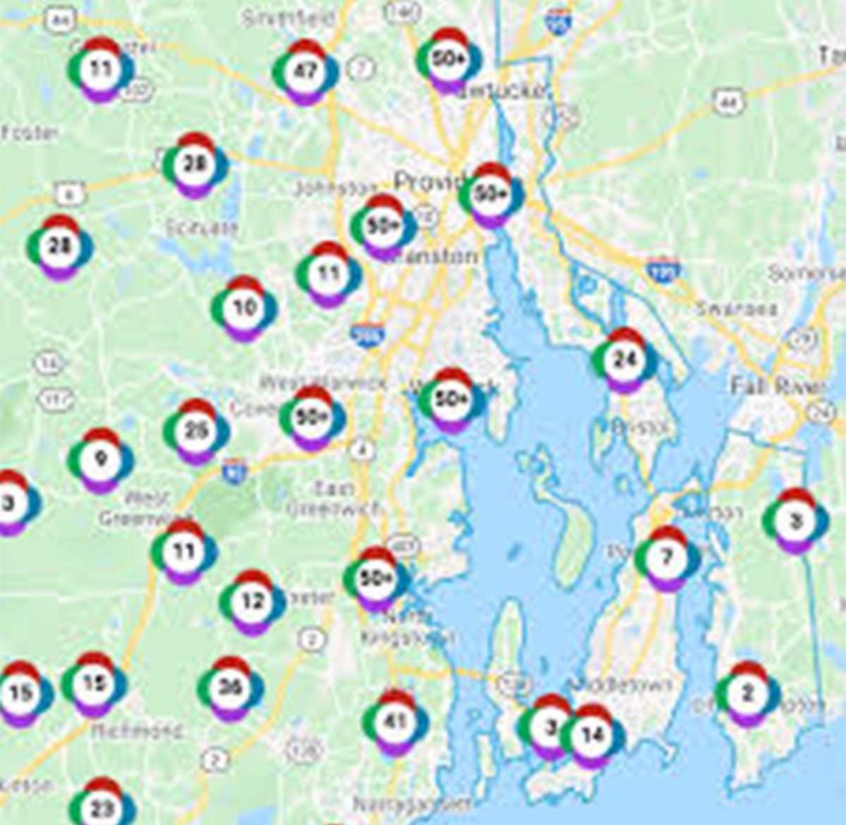 energy distribution throughout Rhode Island