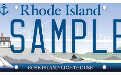 A4 Spotlight: Rose Island Lighthouse License Plate